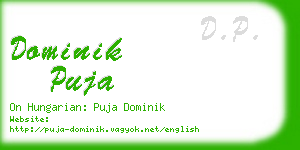 dominik puja business card